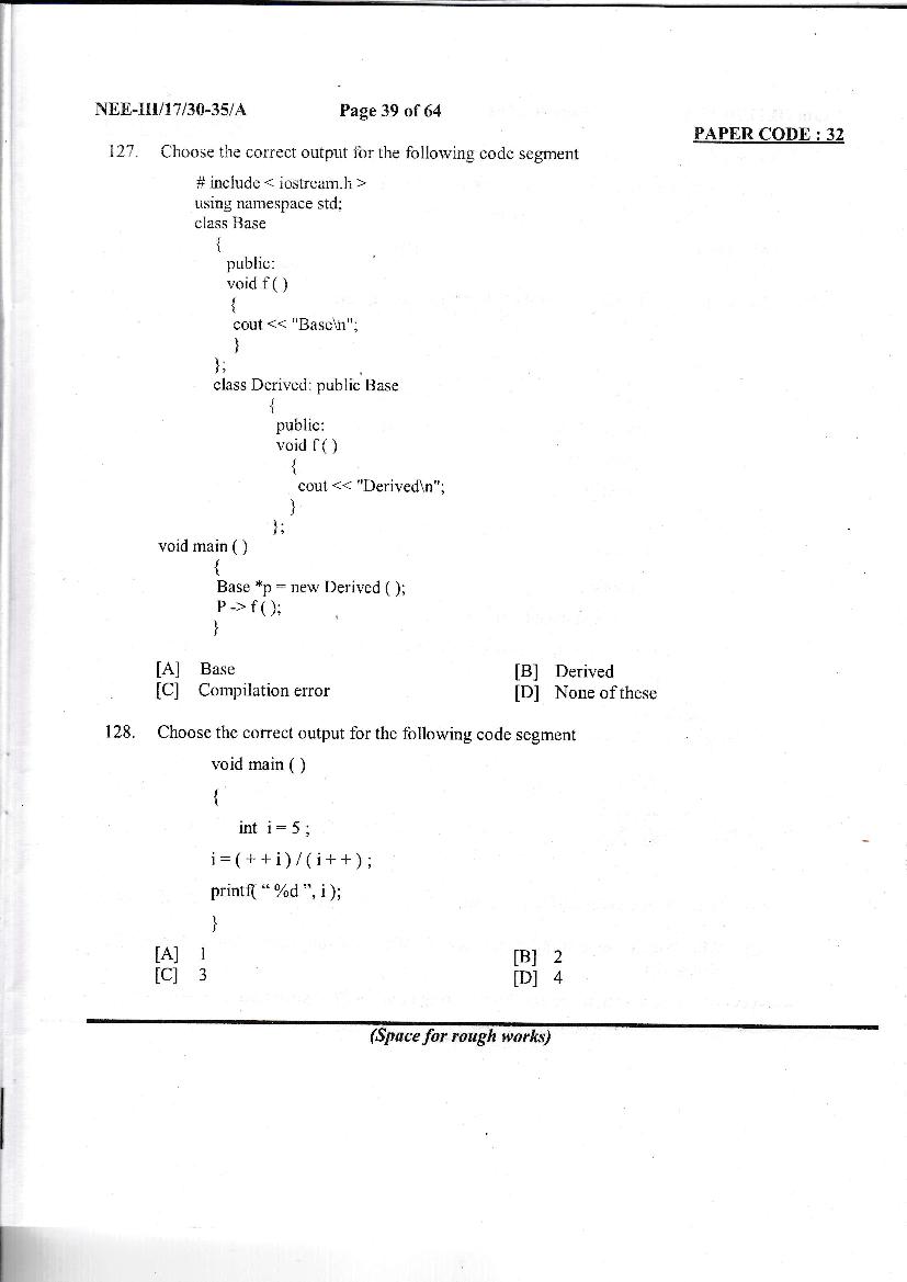 NERIST NEE 2017 Question Paper PDF (NEE-III, Free)