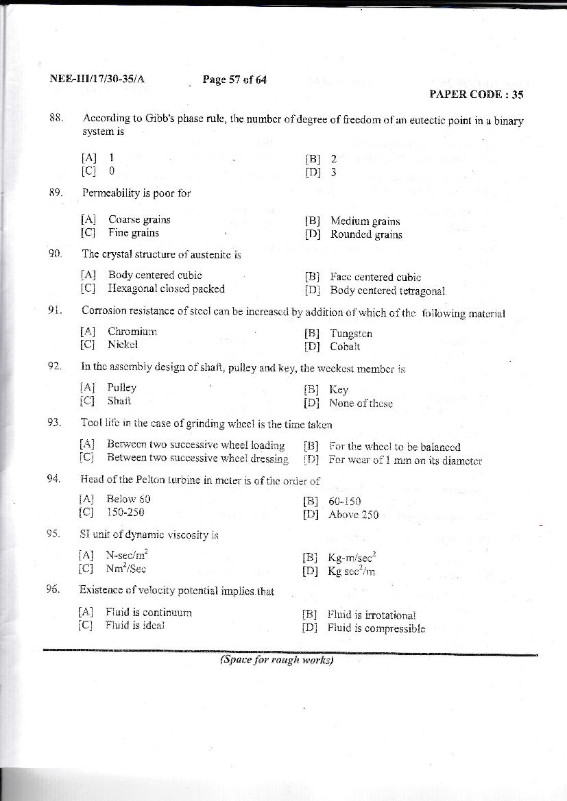 NERIST NEE 2017 Question Paper PDF (NEE-III, Free)