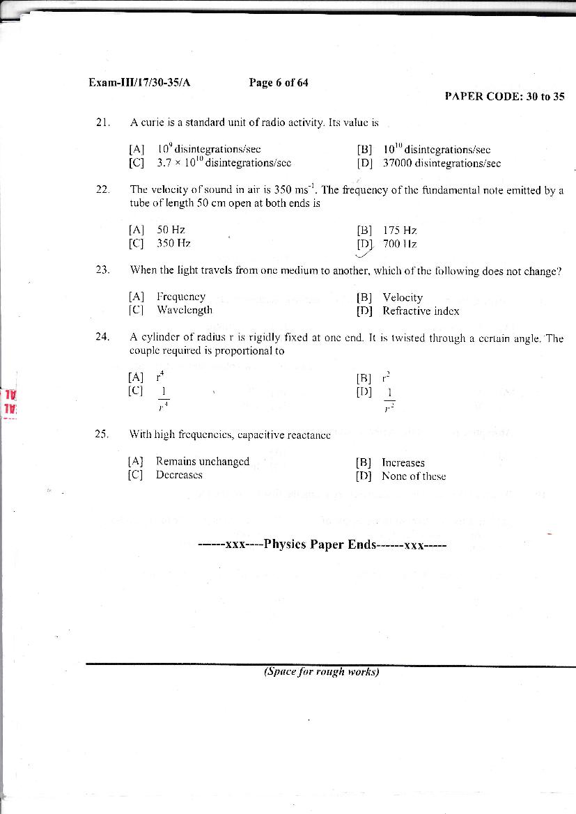 NERIST NEE 2017 Question Paper PDF (NEE-III, Free)
