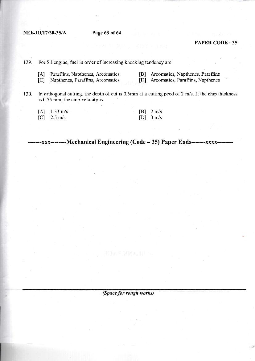NERIST NEE 2017 Question Paper PDF (NEE-III, Free)