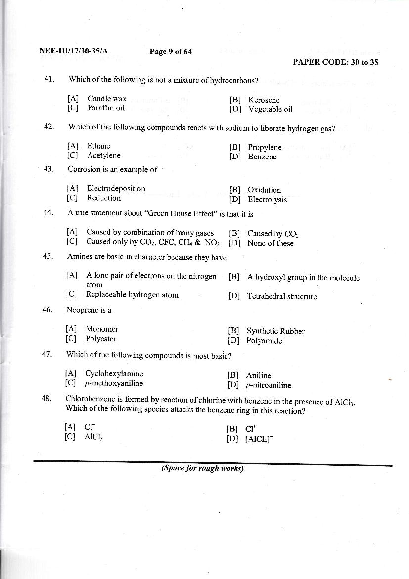 NERIST NEE 2017 Question Paper PDF (NEE-III, Free)
