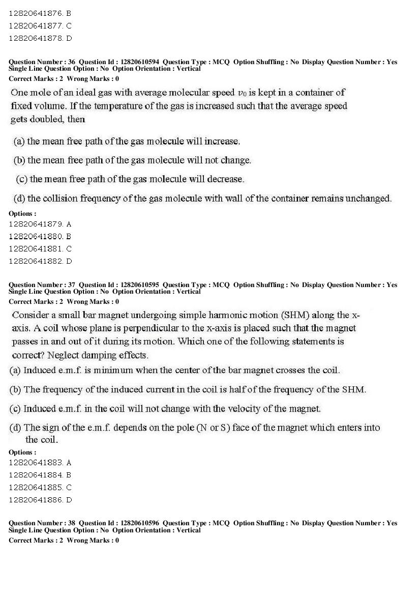 JNUEE 2019 Question Paper PDF (48 Papers, MA to PhD)