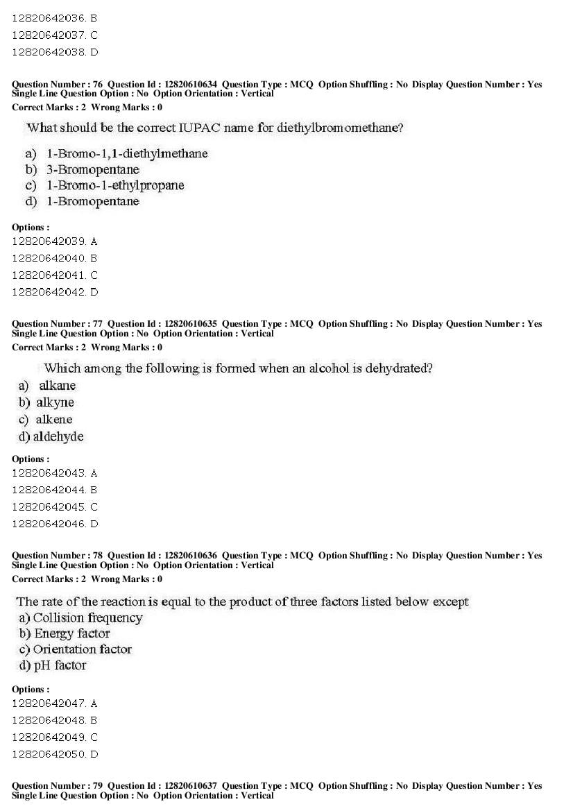JNUEE 2019 Question Paper PDF (48 Papers, MA to PhD)