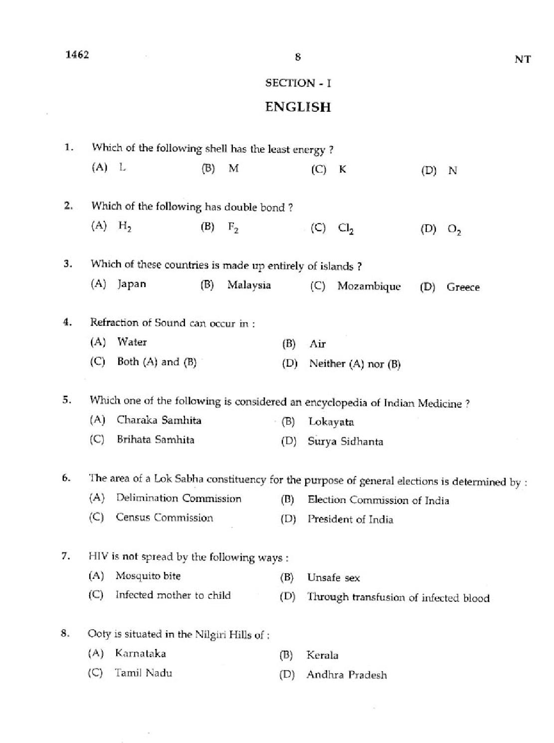RRB ALP 2014 Question Paper Nov 16 English 2 - Page 1 of 12