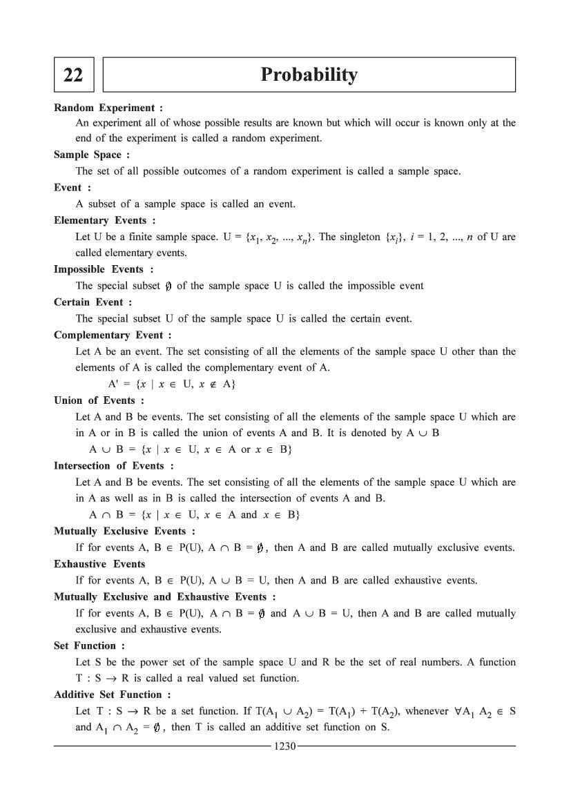 JEE Mathematics Question Bank - Probability - Page 1