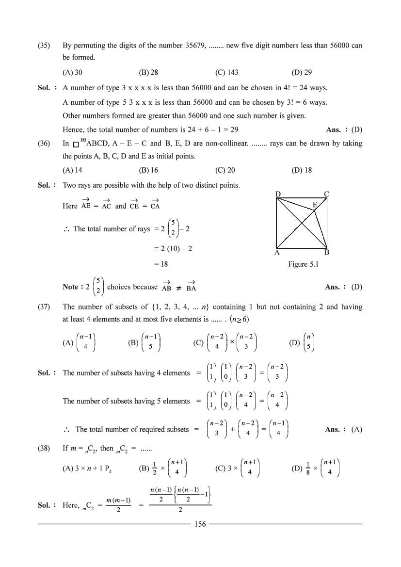 permutation and combination question bank