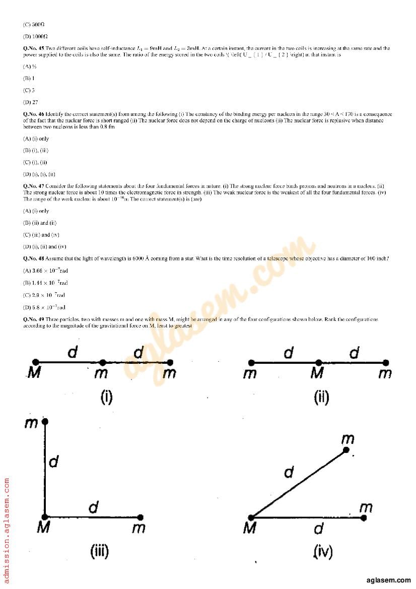 AMUEEE 2019 Question Paper PDF (Free Download)