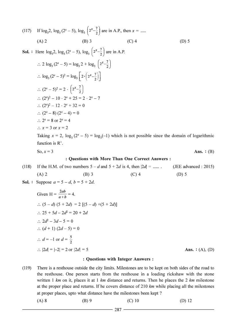 JEE Maths Question Bank for Sequence & Series