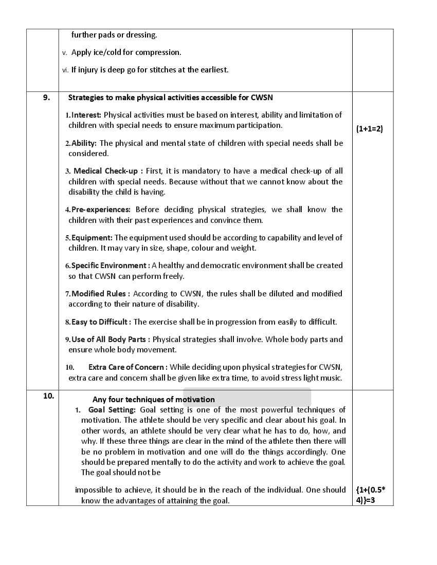 physical education sample paper class 12 term 2 pdf download
