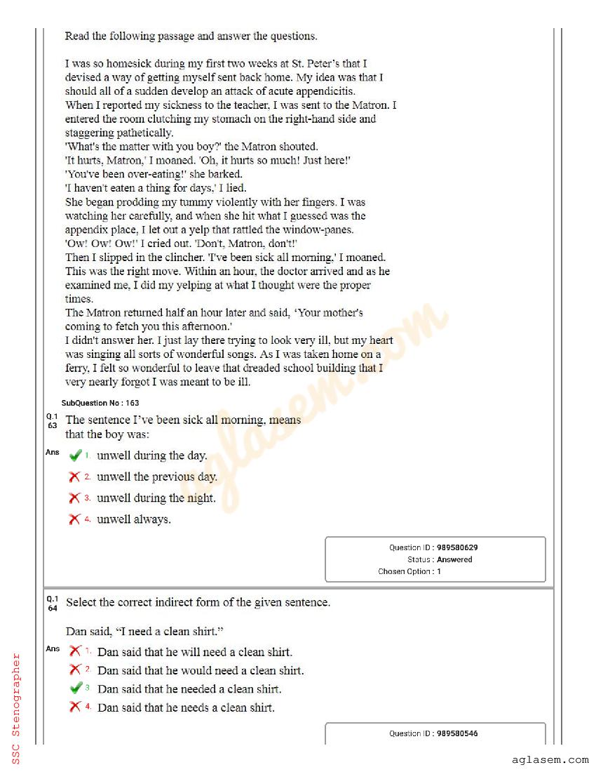 ssc-stenographer-question-paper-2018-pdf-download-here-aglasem-career