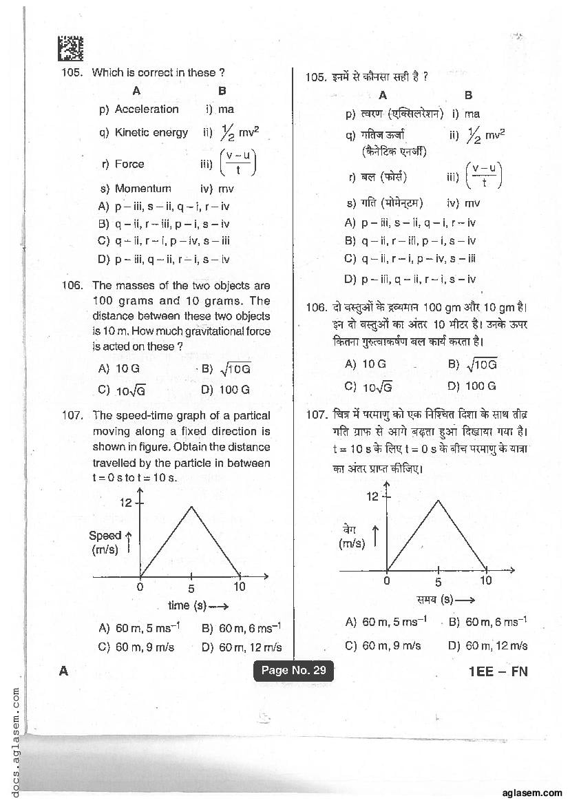 Jharkhand Polytechnic 2017 Question Paper PDF with Answers (PECE)