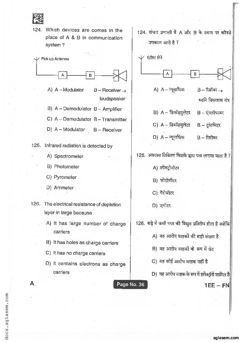 Jharkhand Polytechnic 2017 Question Paper PDF with Answers (PECE)