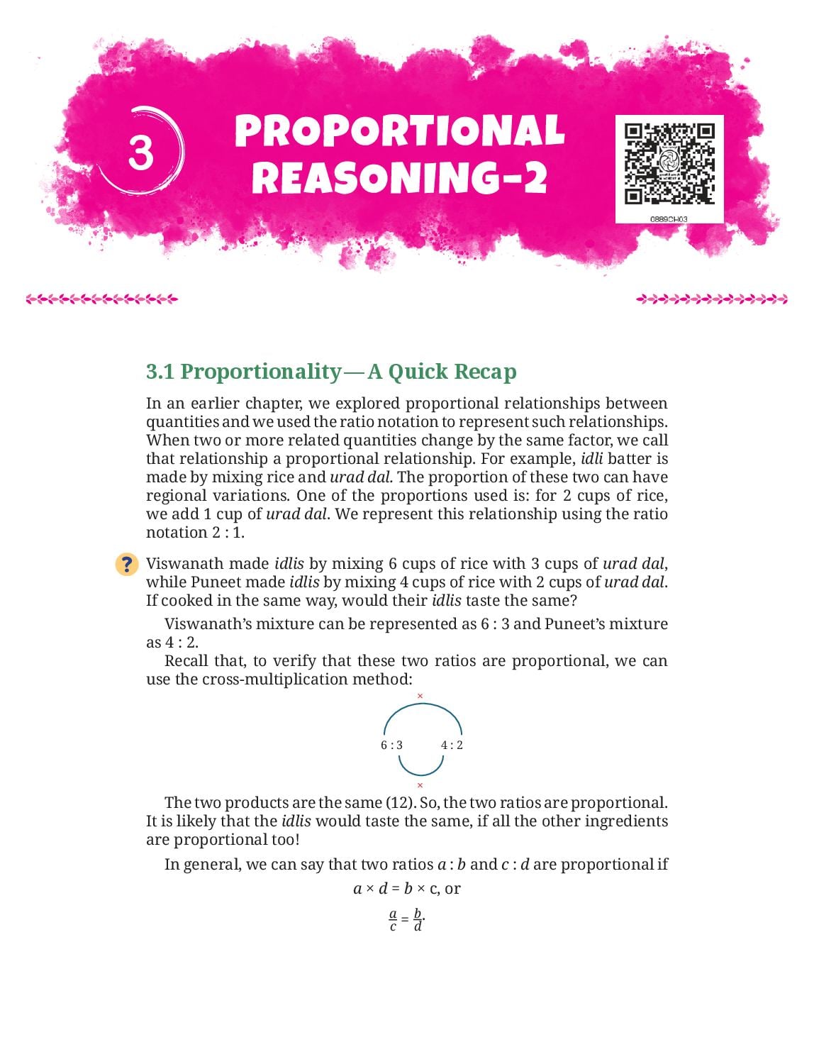 NCERT Book Class 8 Mathematics (Part II) Chapter 3 Proportional Reasoning-2 - Page 1 of 15