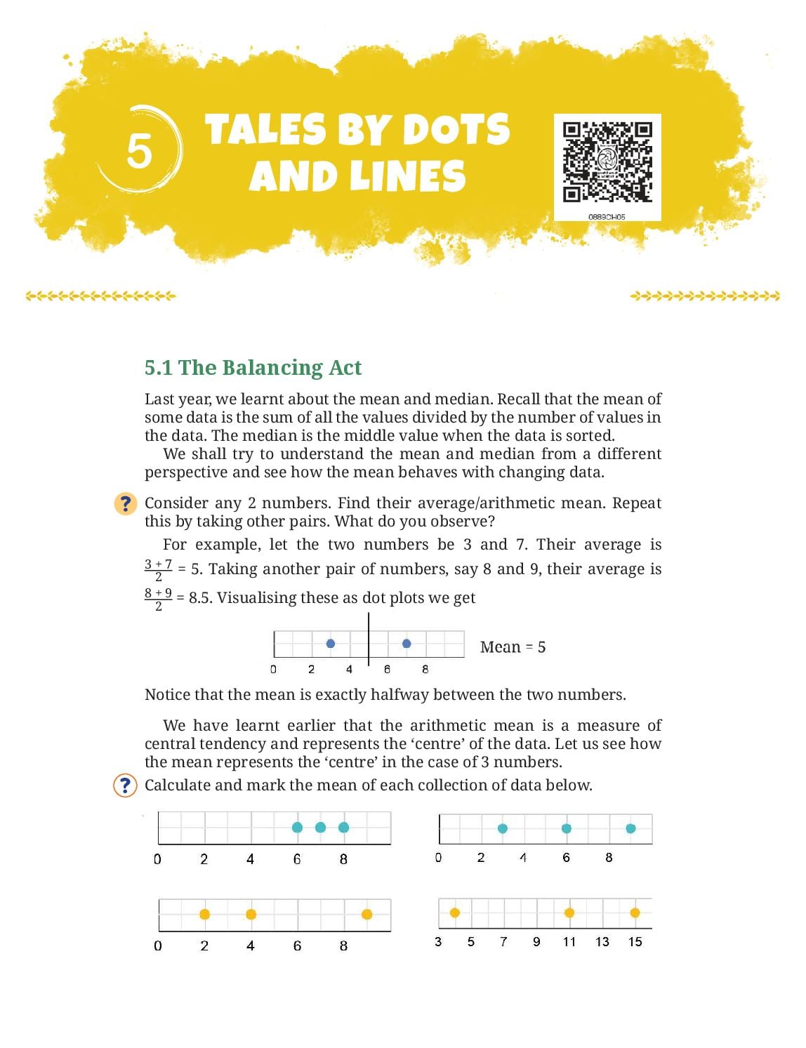 NCERT Book Class 8 Mathematics (Part II) Chapter 5 Tales by Dots and Lines - Page 1 of 32