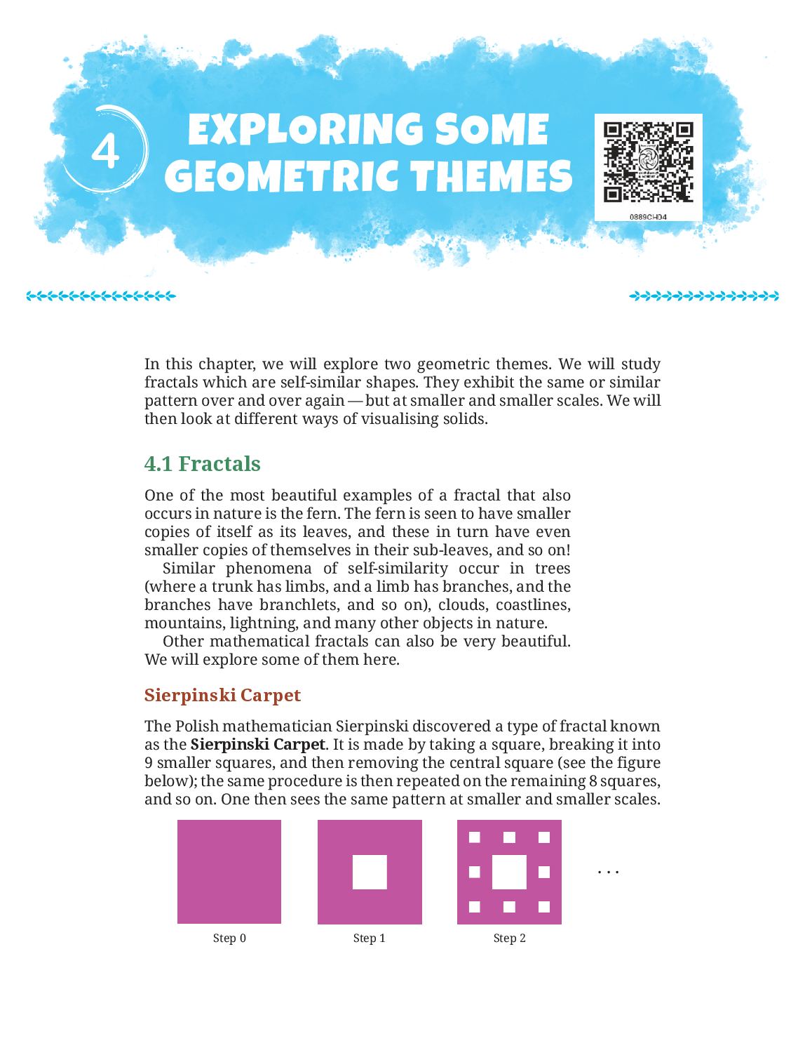 NCERT Book Class 8 Mathematics (Part II) Chapter 4 Exploring Some Geometric Themes - Page 1 of 33