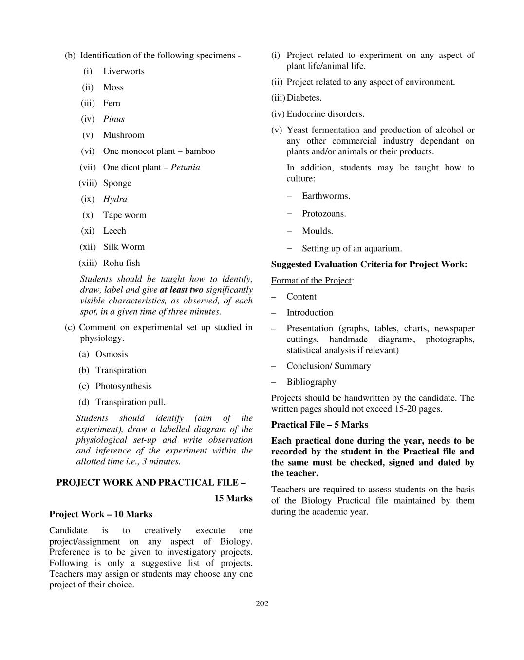 ISC Biology Syllabus 2020 - 2021 For Class 11, Class 12 | AglaSem Schools