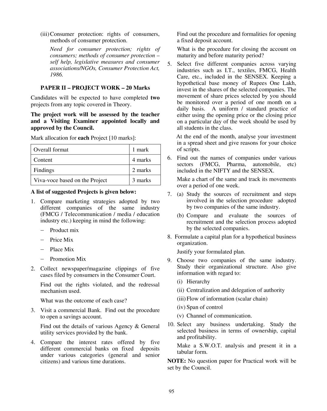 ISC Commerce Syllabus 2020 - 2021 for Class 11, Class 12 | AglaSem Schools