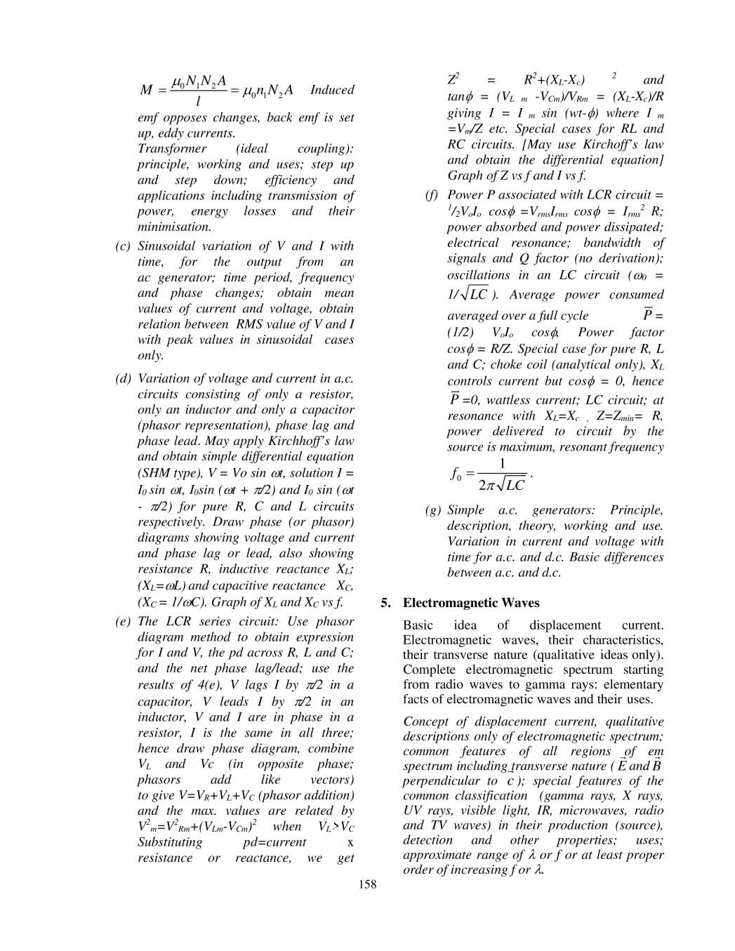 Isc Physics Syllabus 2020 2021 For Class 11 Class 12 Aglasem Schools