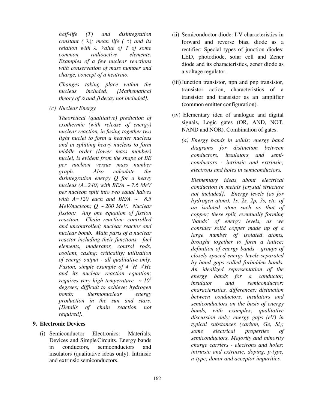 Isc Physics Syllabus 2020 2021 For Class 11 Class 12 Aglasem Schools