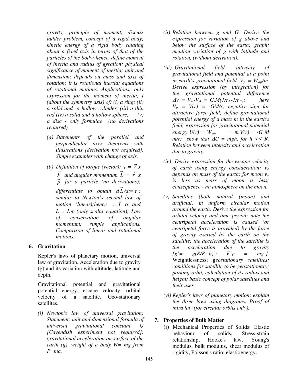 Isc Physics Syllabus 2020 2021 For Class 11 Class 12 Aglasem Schools 3980