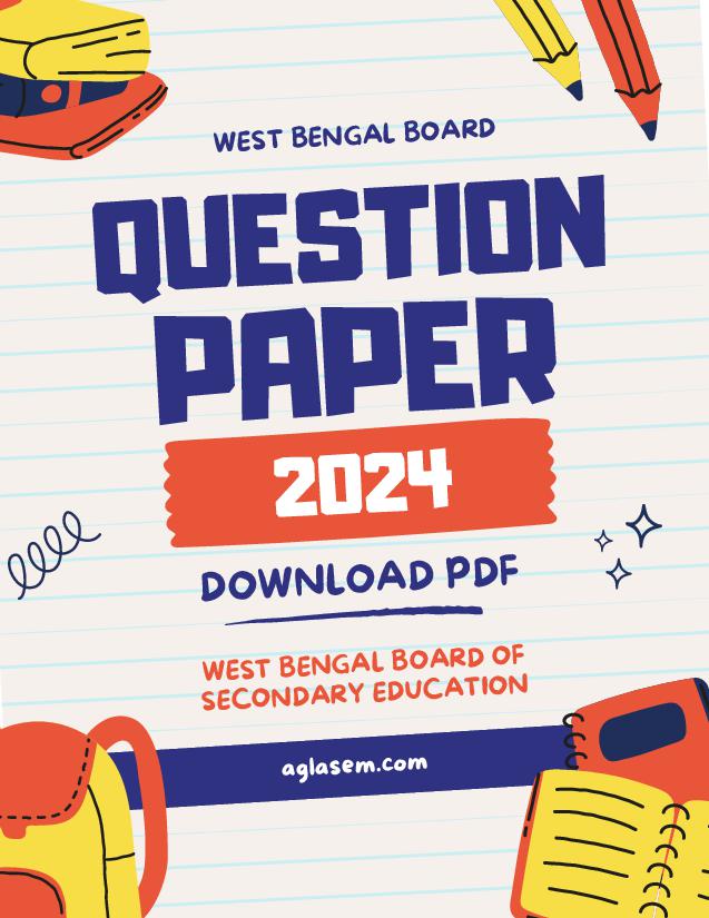 WB Board Class 8 Question Paper 2024 Maths - Page 1