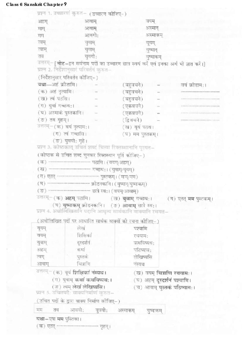 NCERT Solutions for Class 6 Sanskrit Chapter 9 क्रीडास्पर्धा - Page 1