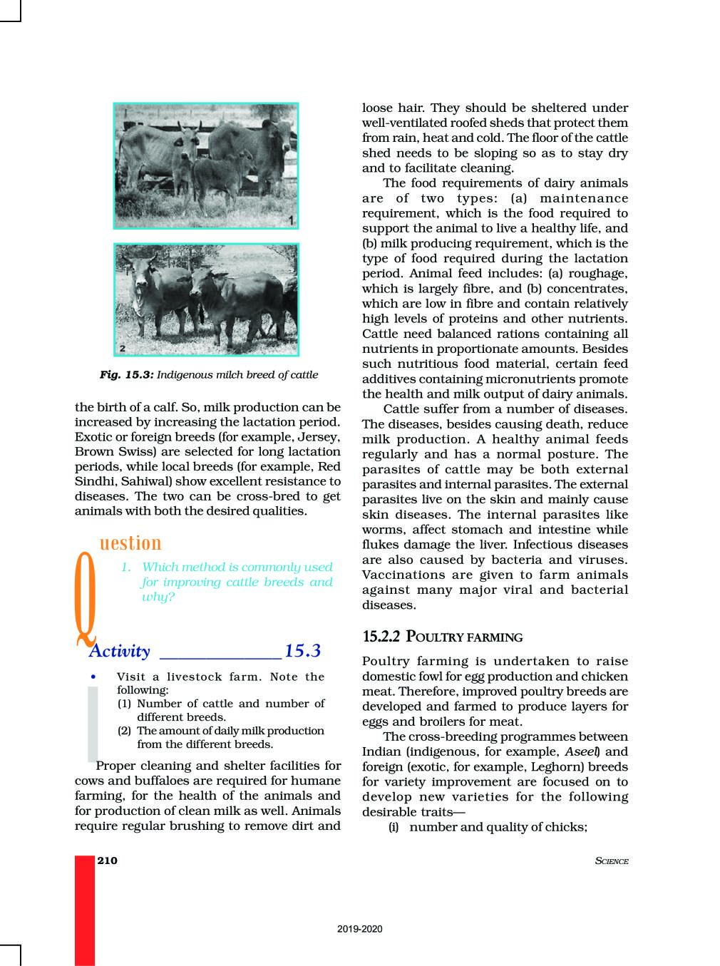 NCERT Book Class 9 Science Chapter 15 Improvement In Food Resources