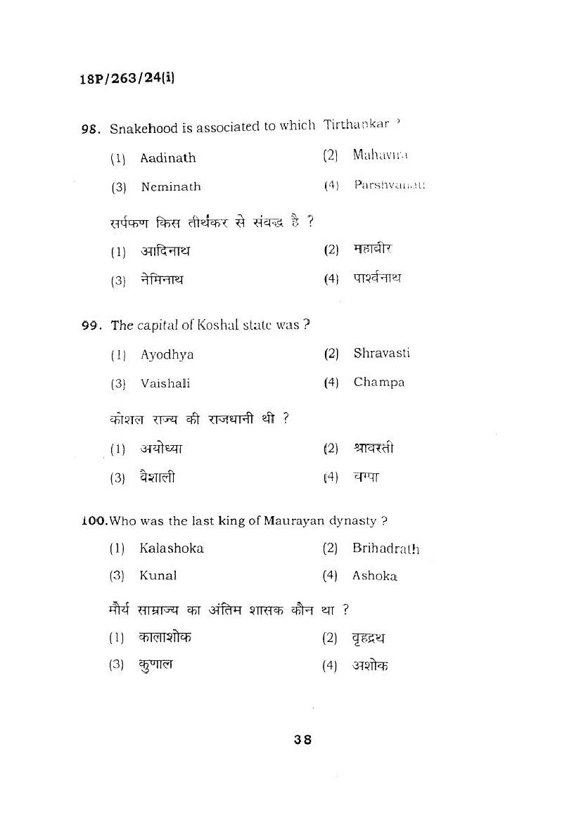 BHU PET 2018 Question Papers PDF (94 Programme Papers)