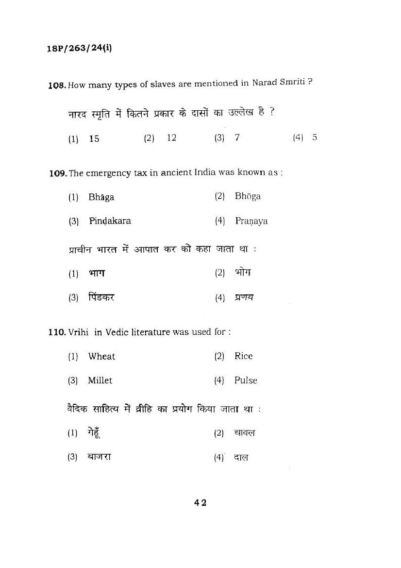 BHU PET 2018 Question Papers PDF (94 Programme Papers)