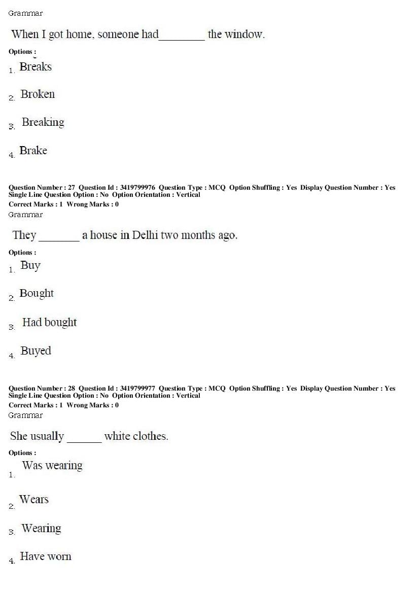 TS CPGET 2019 Question Paper PDF (Subject-wise, 29 Papers)