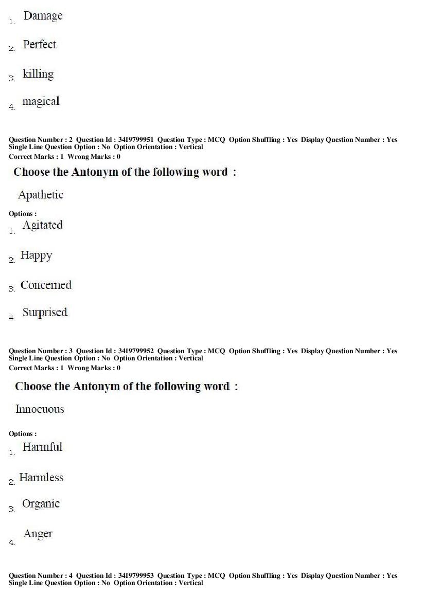 TS CPGET 2019 Question Paper PDF (Subject-wise, 29 Papers)