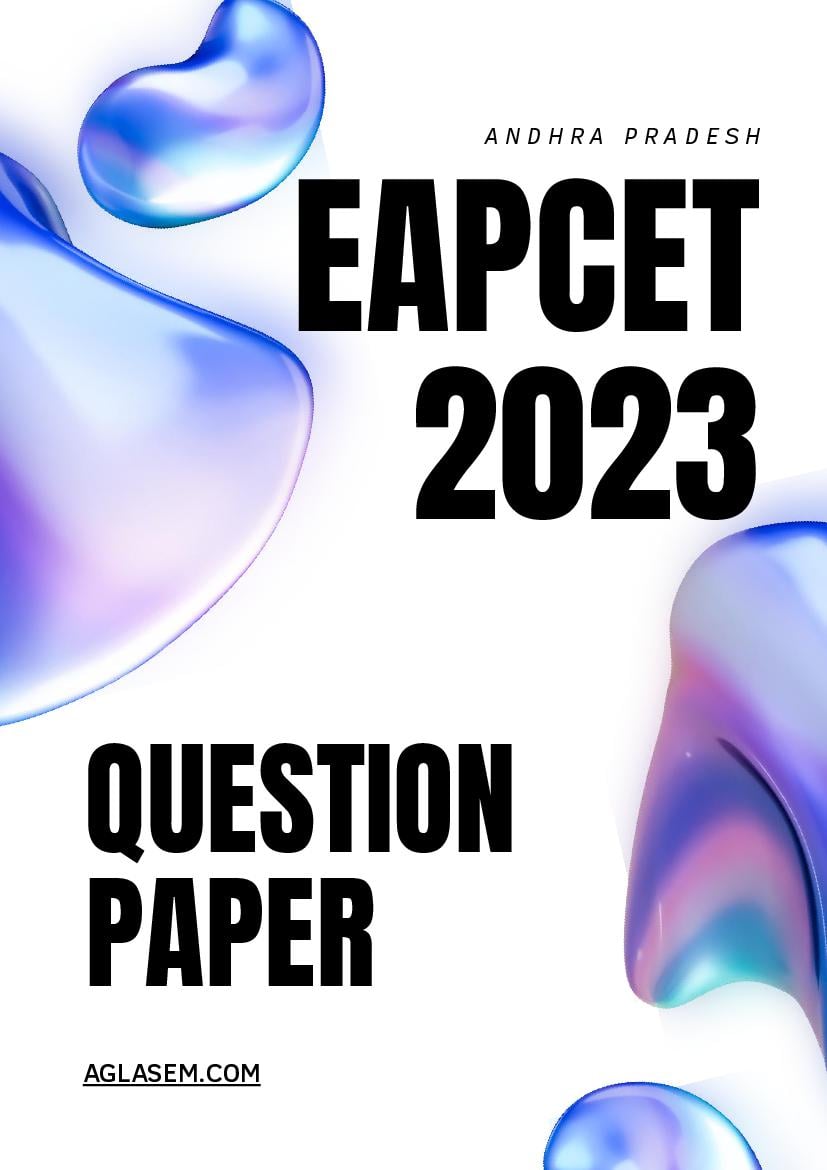 AP EAPCET 2023 Question Paper with Answer Key Agriculture and Pharmacy 22 May Shift 1 - Page 1