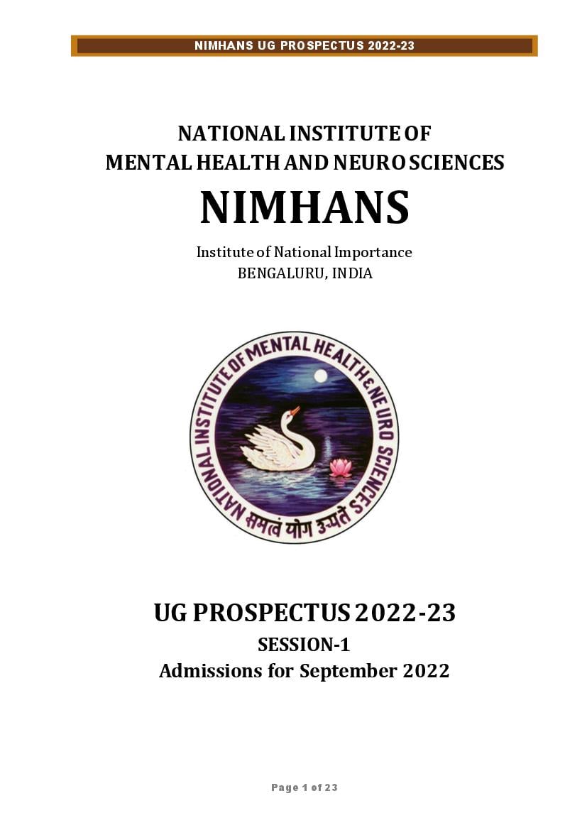 nimhans phd entrance exam previous papers