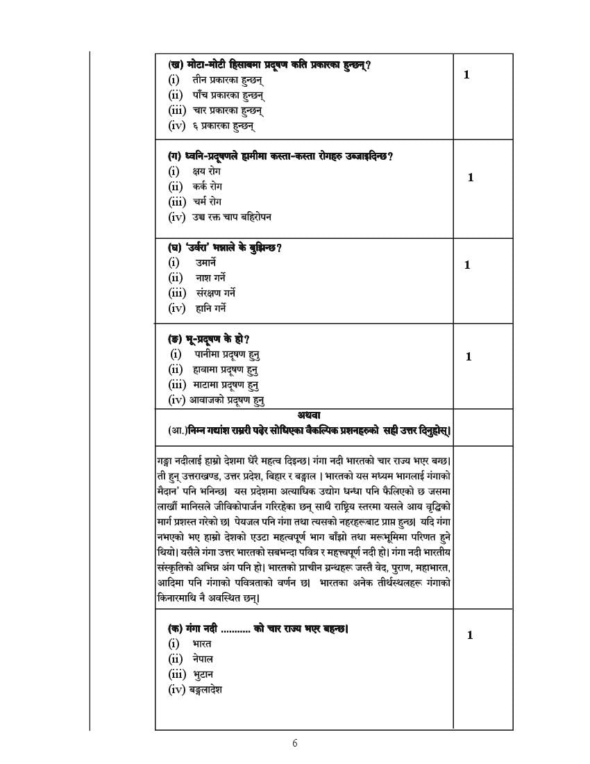 Cbse Sample Papers 2021 For Class 10 Nepali Aglasem Schools 2226