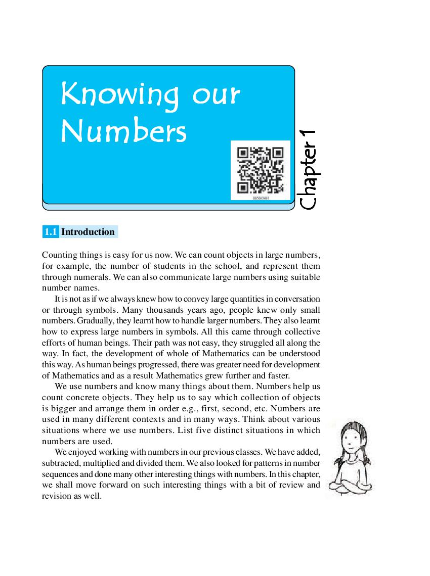 NCERT Book Class 6 Maths Chapter 1 Knowing our Number - Page 1