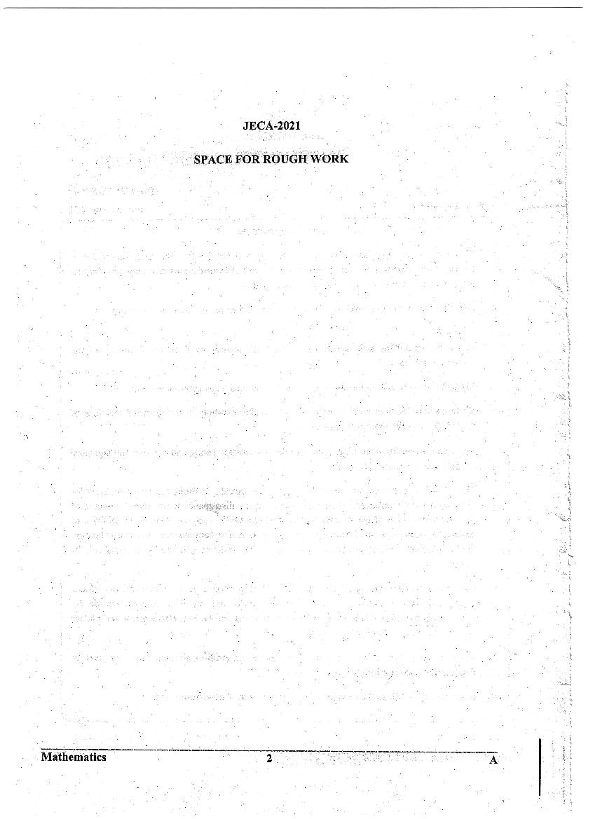 WB JECA 2021 Question Paper PDF: Mathematics and Aptitude