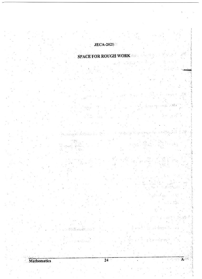 WB JECA 2021 Question Paper PDF: Mathematics and Aptitude
