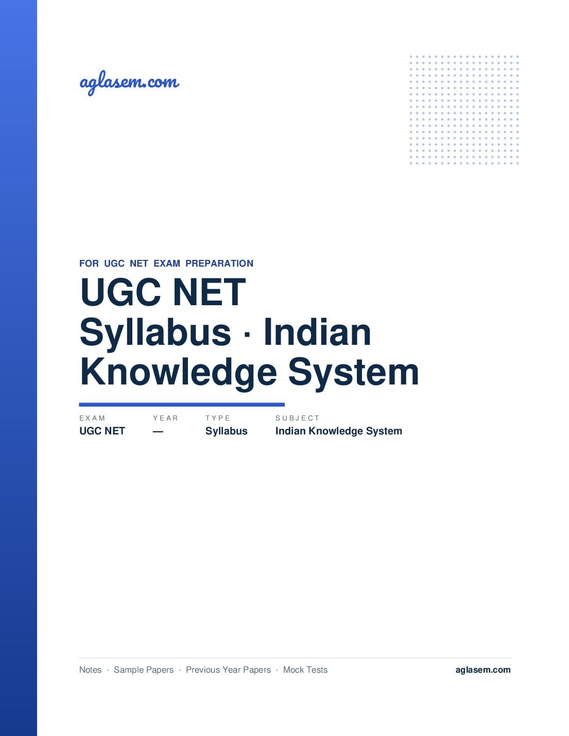 UGC NET Syllabus for Indian Knowledge System - Page 1 of 17