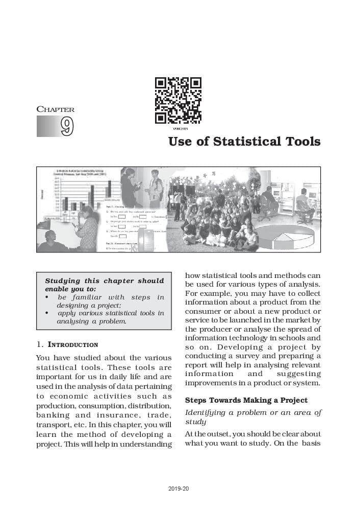 NCERT Book Class 11 Statistics Chapter 9 Use of Statistics - Page 1
