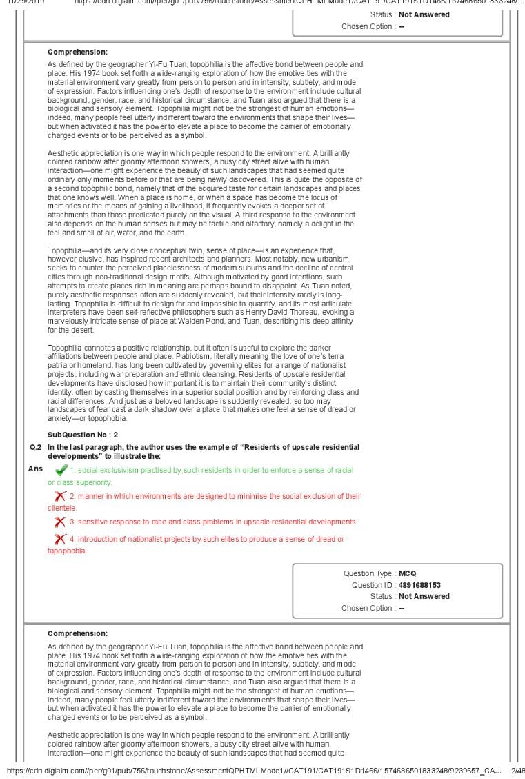 CAT 2019 Question Paper PDF with Answer Key (Slot 1 and 2)