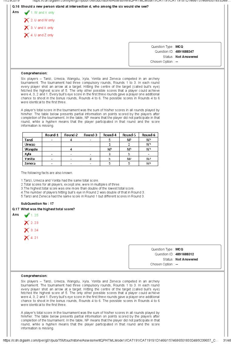 CAT 2019 Question Paper PDF with Answer Key (Slot 1 and 2)