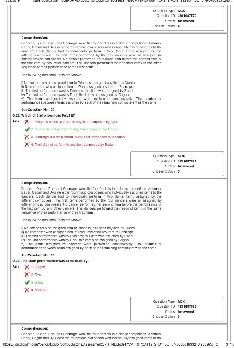 CAT 2019 Question Paper PDF with Answer Key (Slot 1 and 2)