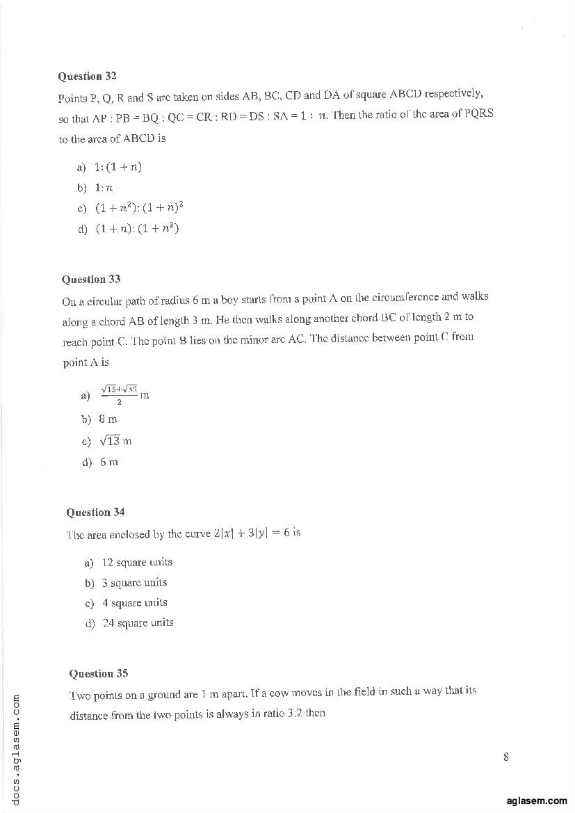IPMAT Indore 2019 Question Paper PDF (100 Questions)