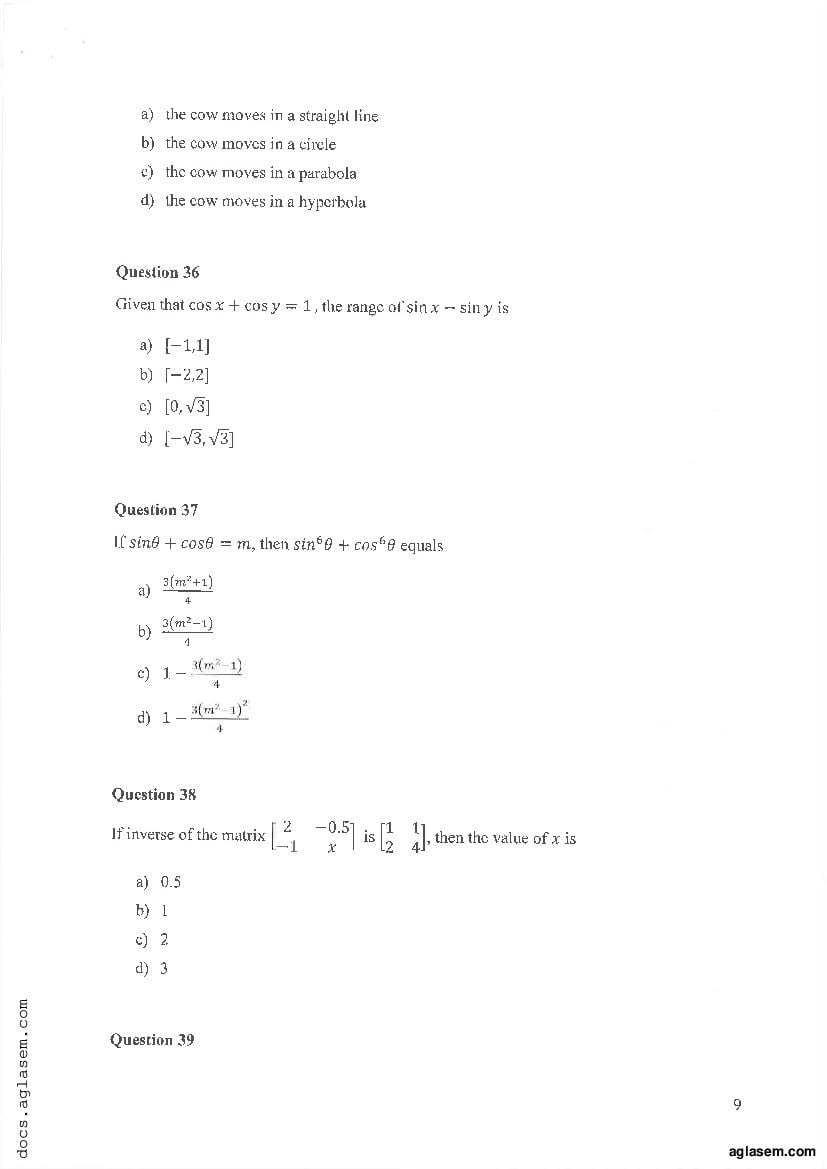 IPMAT Indore 2019 Question Paper PDF (100 Questions)