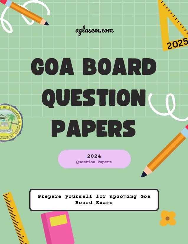 Goa Board Class 10 Question Paper 2024 Retail - Page 1