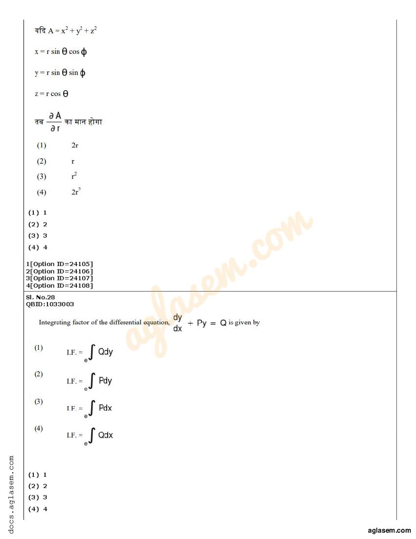 CUET PG Physics Question Paper 2022 (PDF) - Download Here - AglaSem ...