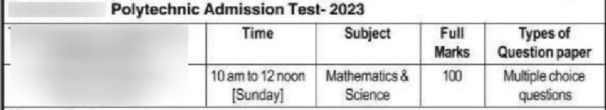 Assam PAT 2023 Syllabus - Page 1 of 1