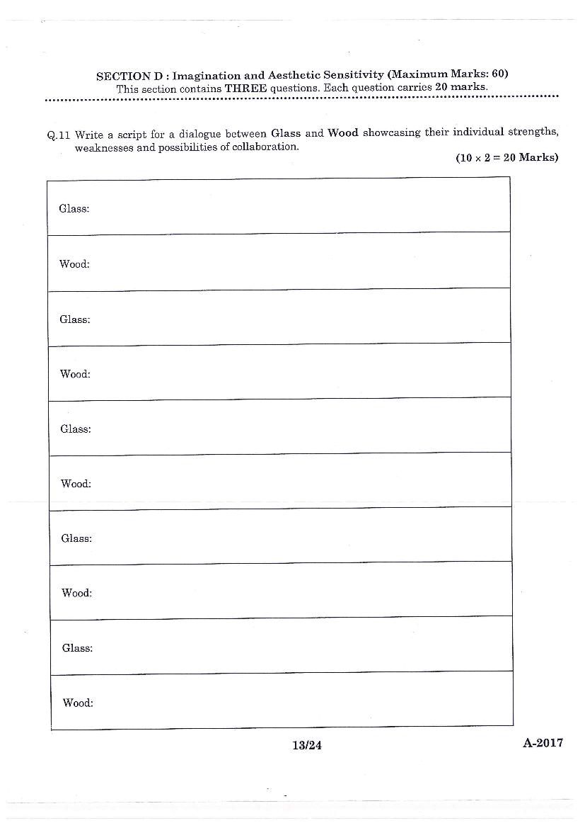 JEE Advanced AAT 2017 Question Paper PDF (Free Download)