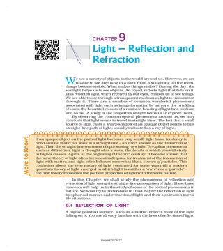 NCERT Book Class 10 Science Chapter 9 Light – Reflection and Refraction ...
