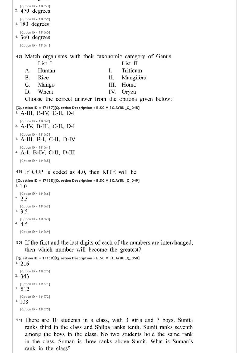 JNUEE 2021 Question Paper PDF (96 Papers + Answer Key)